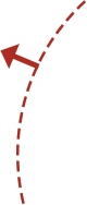 to left moon arrow